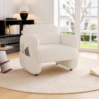 Fabric Armed Upholstered Accent Chair