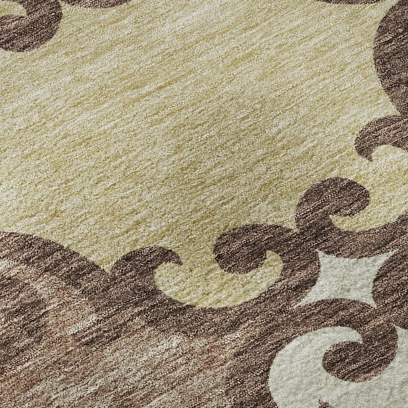Premium Washable Super Soft Ornate Scroll Mayfield Rug
