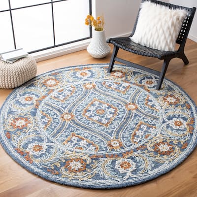 SAFAVIEH Handmade Blossom Bethel Traditional Wool Rug