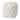 Mercana "Ekanta" Cream & Beige Patterned Cotton Square Pouf