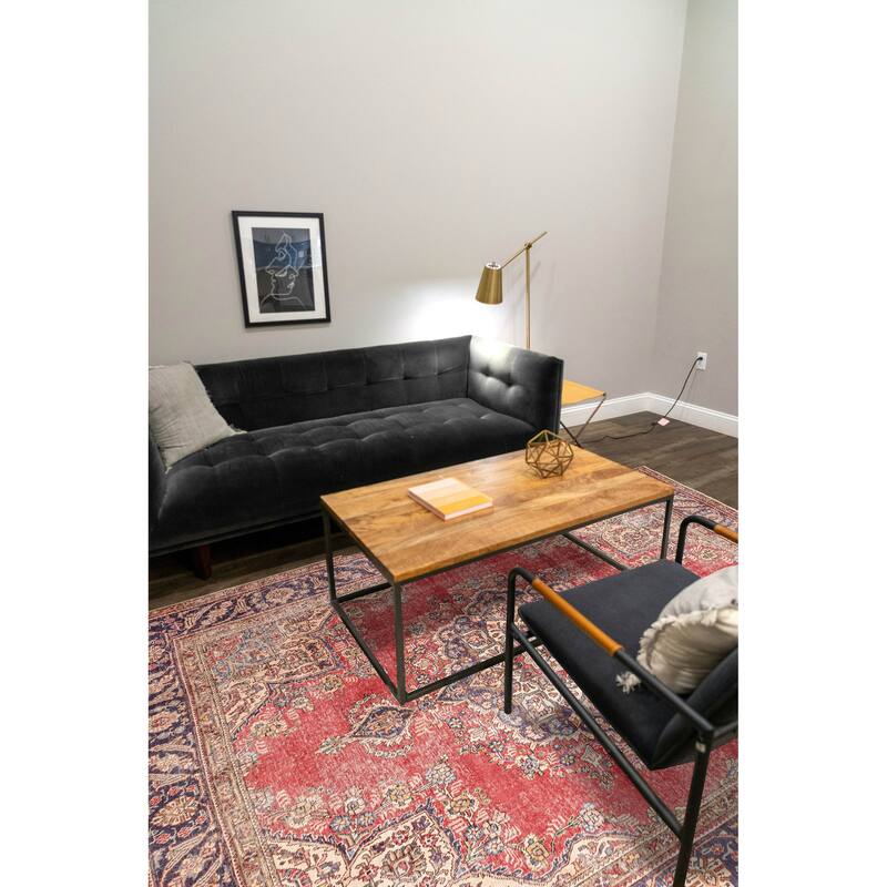 ECARPETGALLERY Hand-knotted Antalya Vintage Red Wool Rug - 9'3 x 11'11