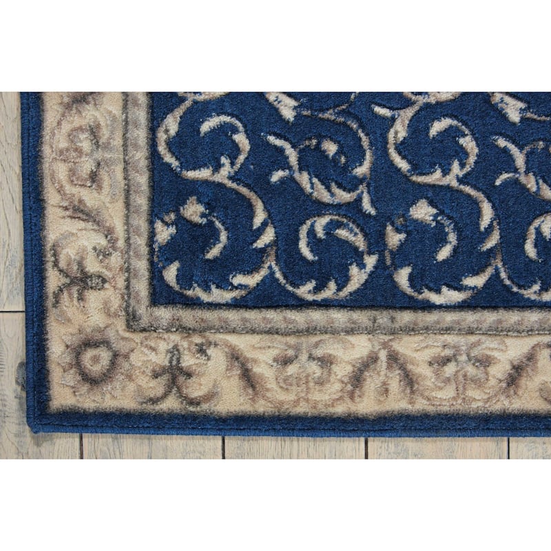 Nourison Somerset Traditional Bordered Floral Area Rug