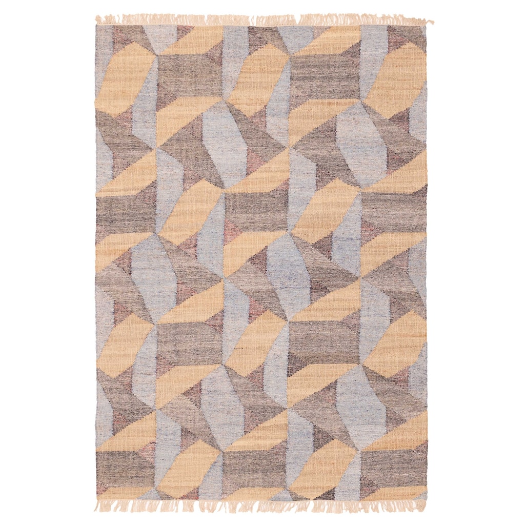 ECARPETGALLERY Flat-Weave Palas Denizli Tan Kilim - 5'3 x 7'9