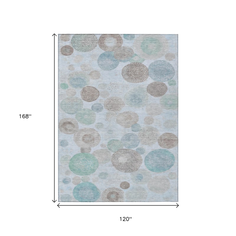 HomeRoots Geometric Transitional Rectangle Outdoor Rug