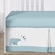 preview thumbnail 5 of 4, Sweet Jojo Designs 6p Crib Bedding + BreathableBaby Breathable Mesh Liner Bear Mountain Boy Blue Woodland Forest