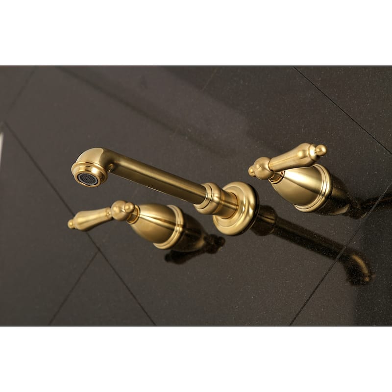 Kingston Brass English Country 3-Hole Wall Mount Roman Tub Faucet
