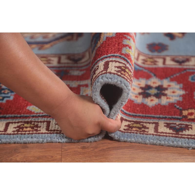 Light Blue Heriz-Serapi Oriental Area Rug Handmade Wool Carpet - 8'0"x 10'1"