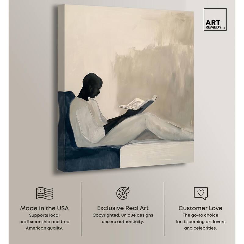 Void Reader I Canvas by Art Remedy, Gallery Wrapped