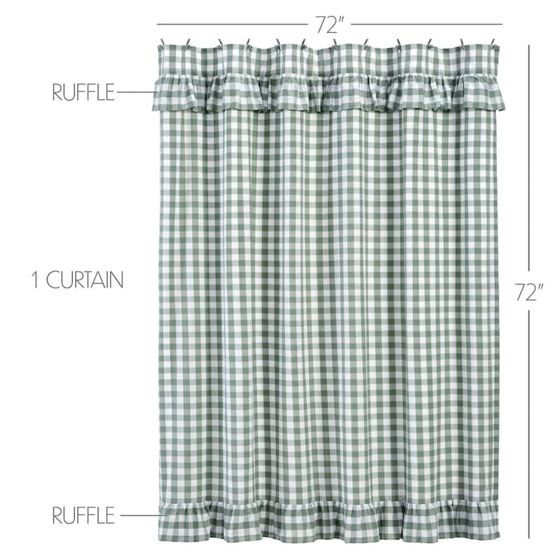 Annie Buffalo Check Ruffled Shower Curtain