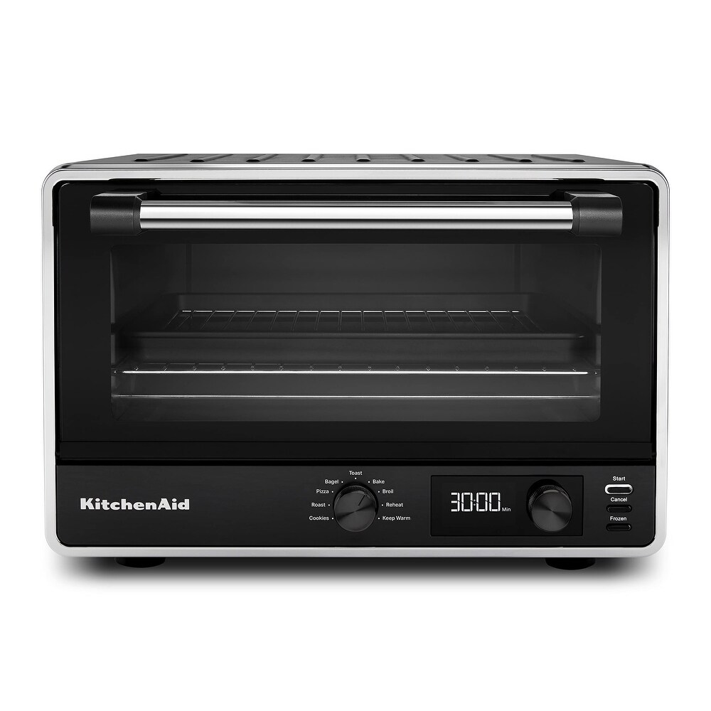 12L Mini Oven,Electric Cooker and Grill, Home Baking Small Oven Timer  Double Glass Door Top and Bottom Heat1000W Convection Countertop Toaster  Oven