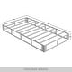 preview thumbnail 11 of 15, CraftPorch 5-Inch Metal Box Spring with Black Linen Cover