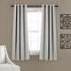 preview thumbnail 57 of 119, Lush Decor Insulated Grommet Blackout Curtain Panel Pair 52"W x 63"L - Light grey