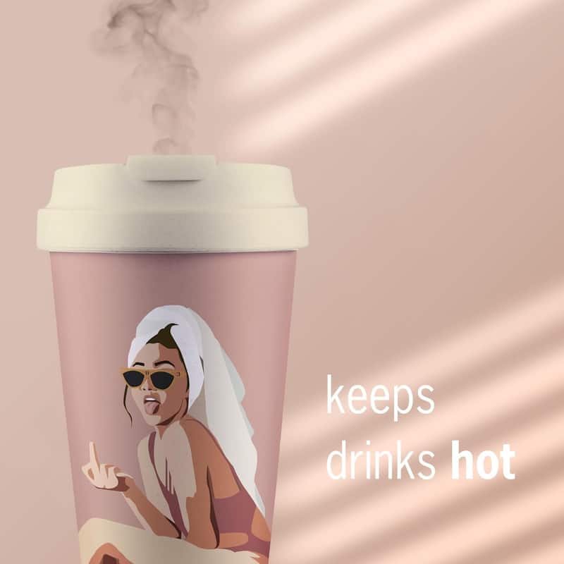 BrainStream Plant Based 12 oz Sustainable Deluxe Cup