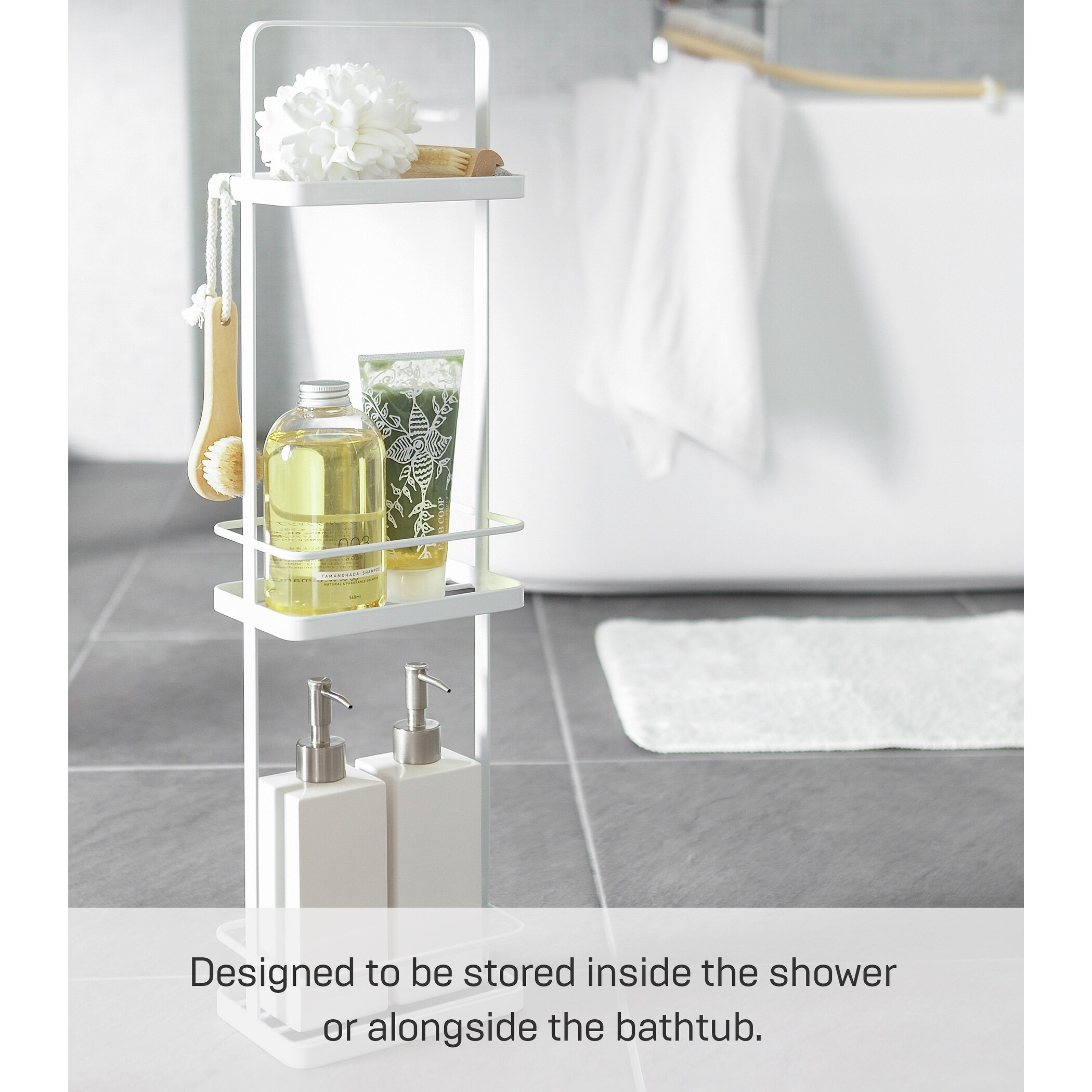 Tower Yamazaki Home Wire Standing Shower Caddy - Thumbnail 4