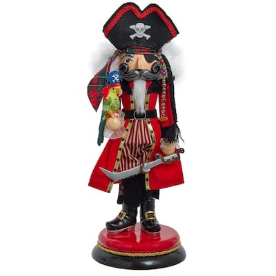 Kurt Adler 15-Inch Hollywood Pirate Nutcracker - Multicolored