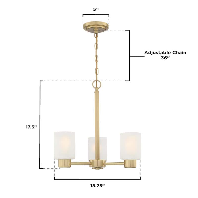 Westinghouse Lighting Sylvestre Three Light Indoor Chandelier