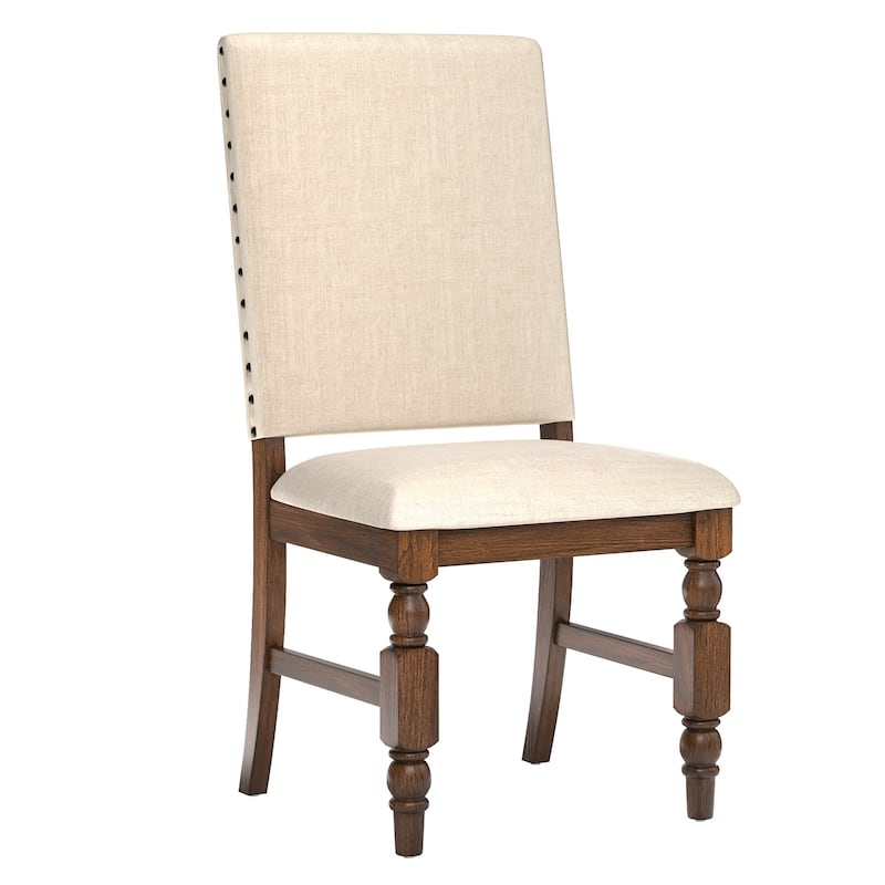 Flatiron Nailhead Upholstered Dining Chairs (Set of 2) by iNSPIRE Q Classic