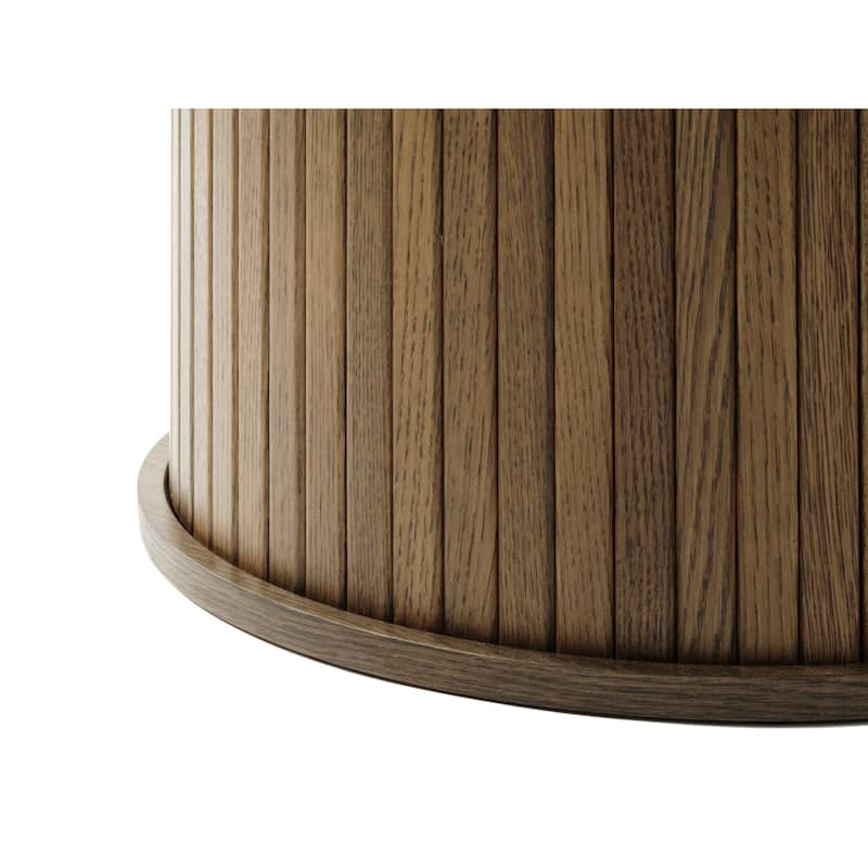 Rye Studio Nicola Mid-Century Modern Pedestal Dining Table