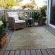 preview thumbnail 19 of 50, Machine Washable Indoor/ Outdoor Abstract Ombre Chantille Rug Taupe - 10' x 14'