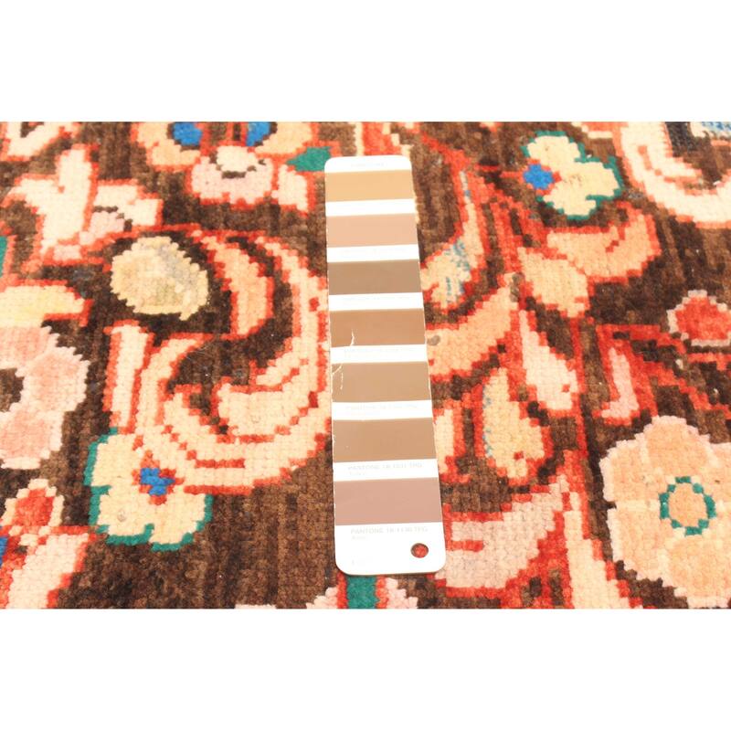 ECARPETGALLERY Hand-knotted Andelz Dark Brown Wool Rug - 4'0 x 6'6