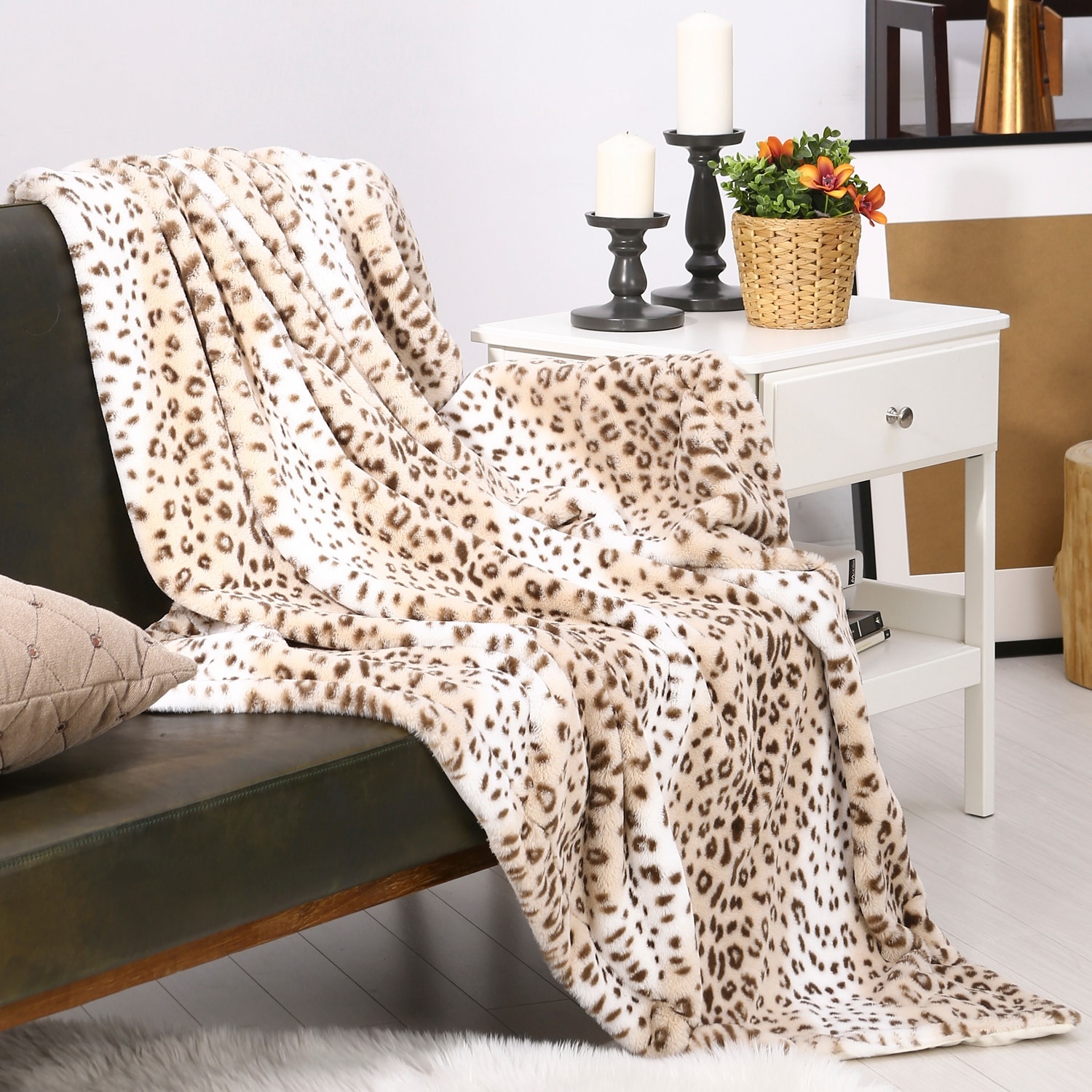 Cow Print Cheetah Print Electric Blanket Animal Print Electric