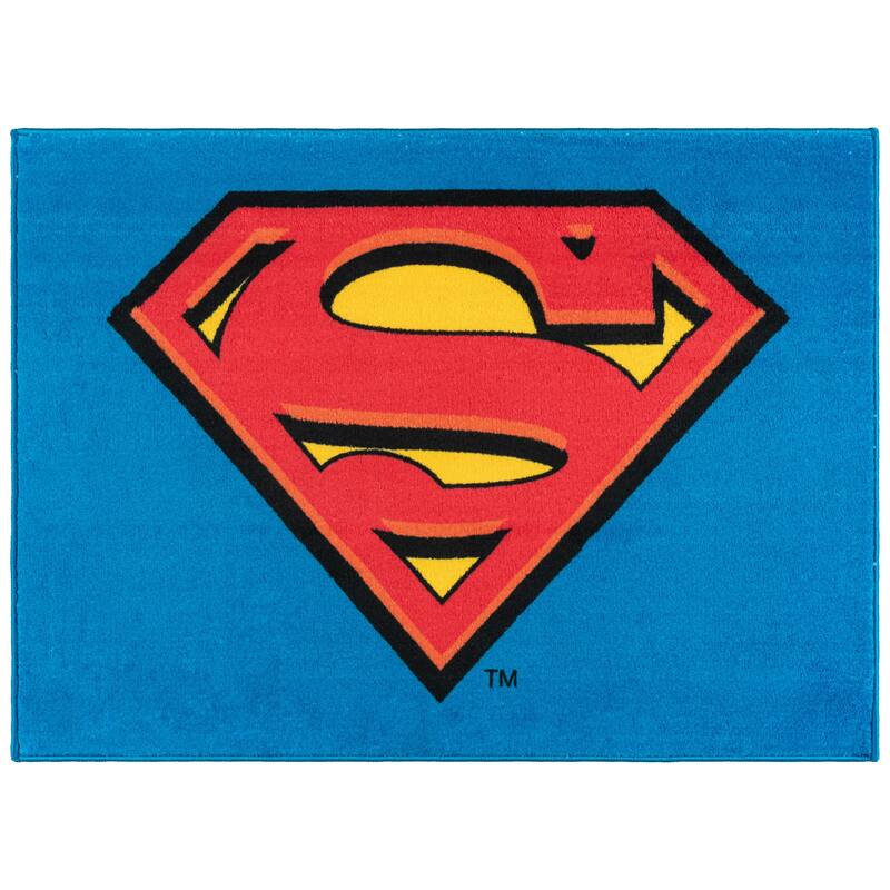 Licensed DC Comics Superhero Comic Book Cover Digital Printed Youth Area Rugs