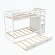 preview thumbnail 51 of 51, Hardwood Twin Over Twin Bunk Bed with Trundle and Staircase