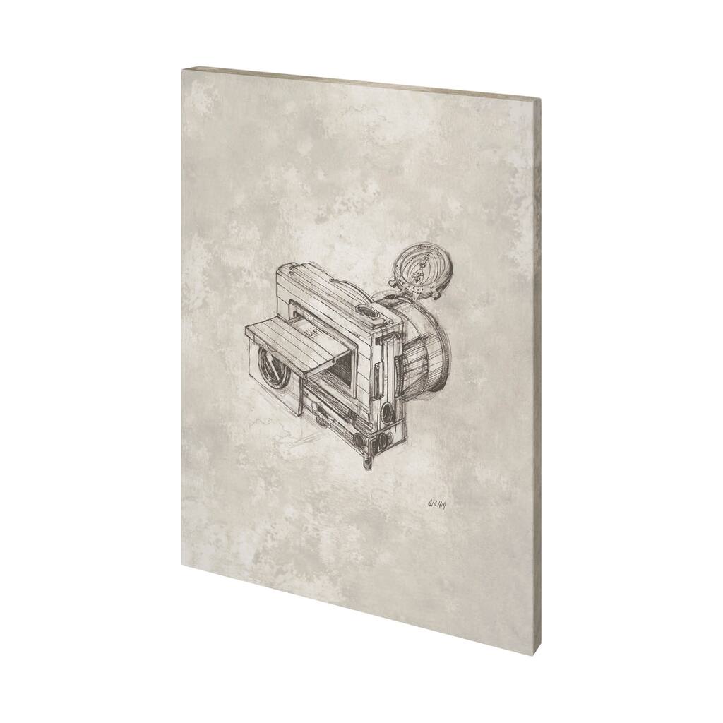 Compass Camera Bronze II Canvas Art Print
