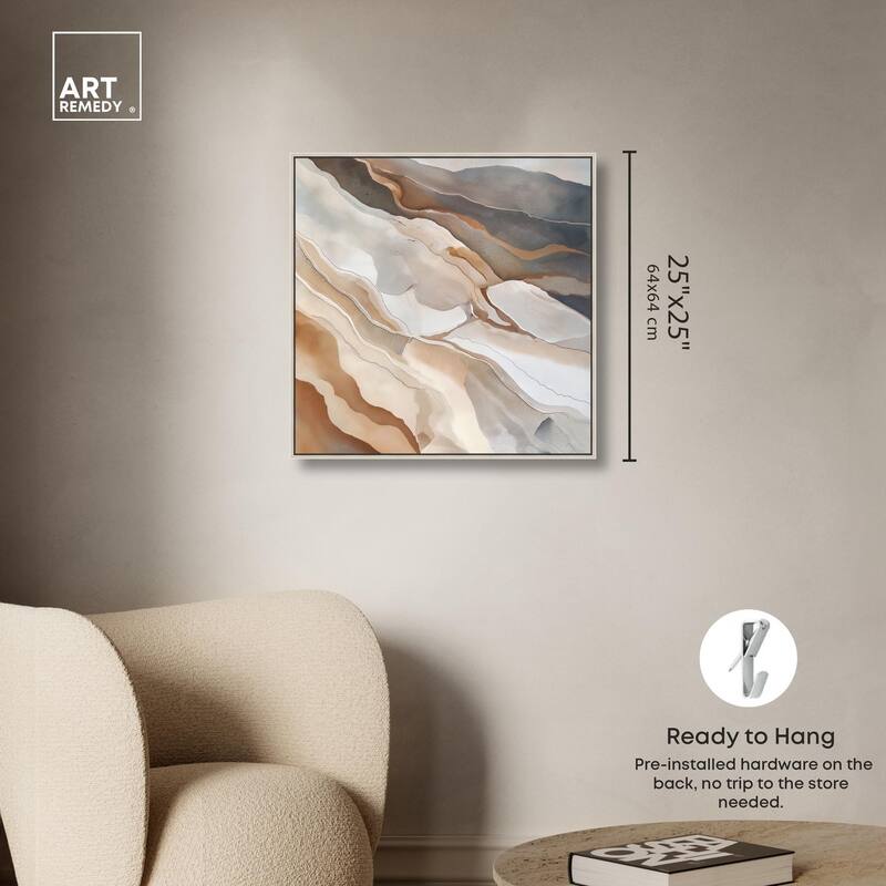 Earthen Flow Canvas by Art Remedy