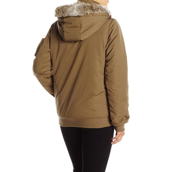 Shop Bench New Olive Green Womens Size Xl Full Zip Hooded Parka