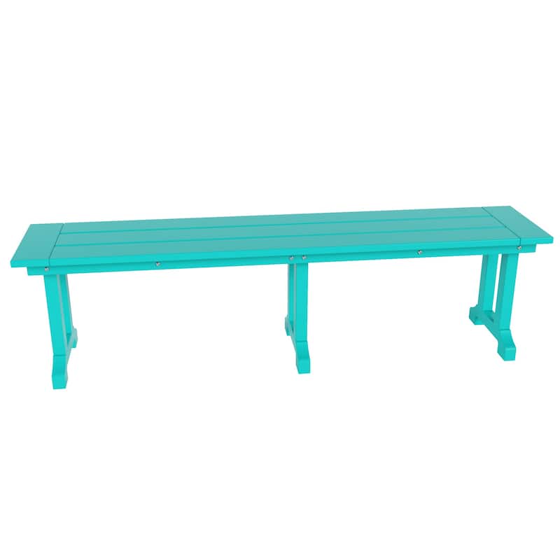 Laguna Hdpe All Weather Outdoor Patio 65" Bench