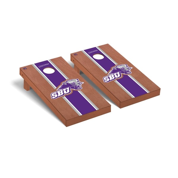 slide 2 of 5, Southwest Baptist University SBU Bearcats Rosewood Cornhole Board Set