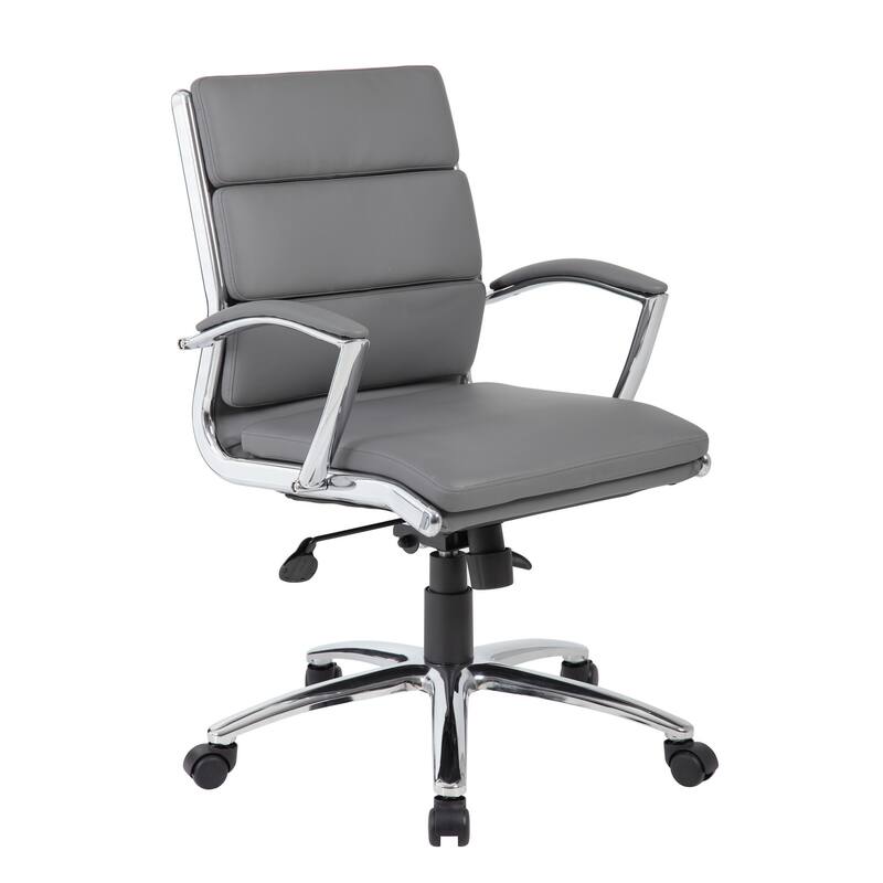 Boss Office Products Executive Mid-back Chair - Grey