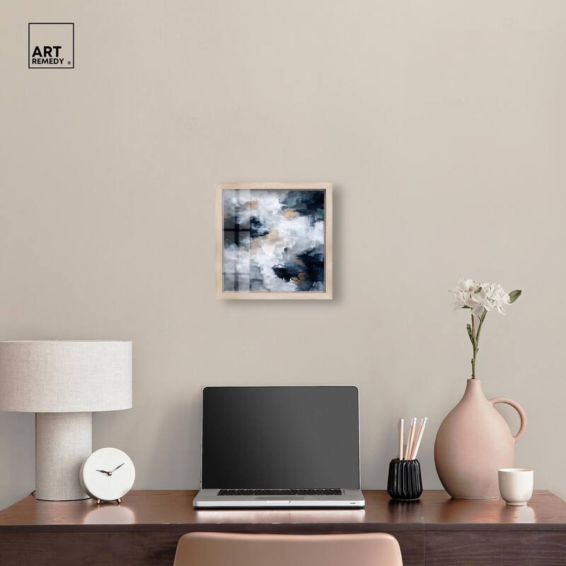 Midnight and Ivory II Shadowbox by Art Remedy
