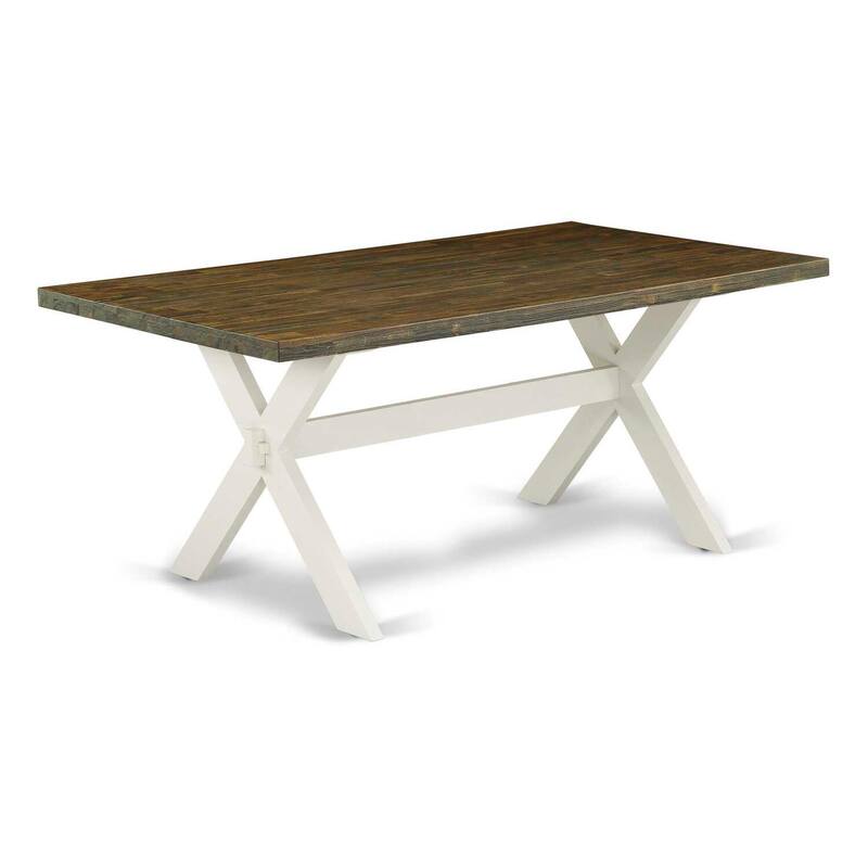 5-Piece Kitchen Dinette Set - Dining Table with 4 Chairs - Modern Farmhouse Style - 72