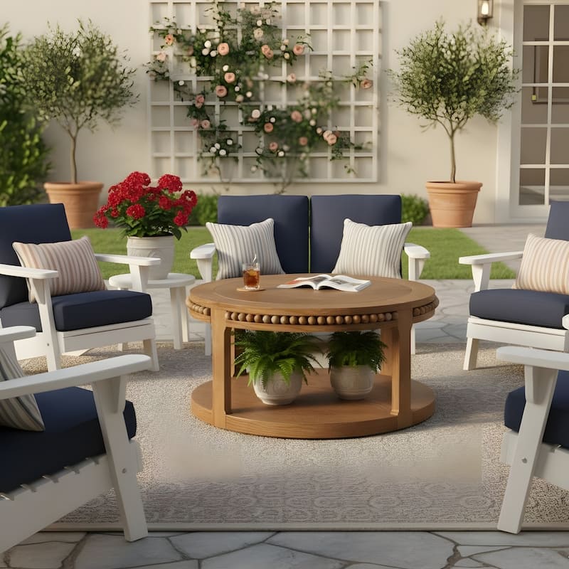 31.5 Inch Round Coffee Table for Living Room