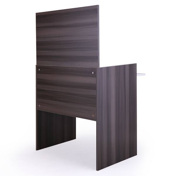 Dark Brown Vanity Make-up Dressing Table with Flip up Mirror and Top  Spacious Storage - Bed Bath & Beyond