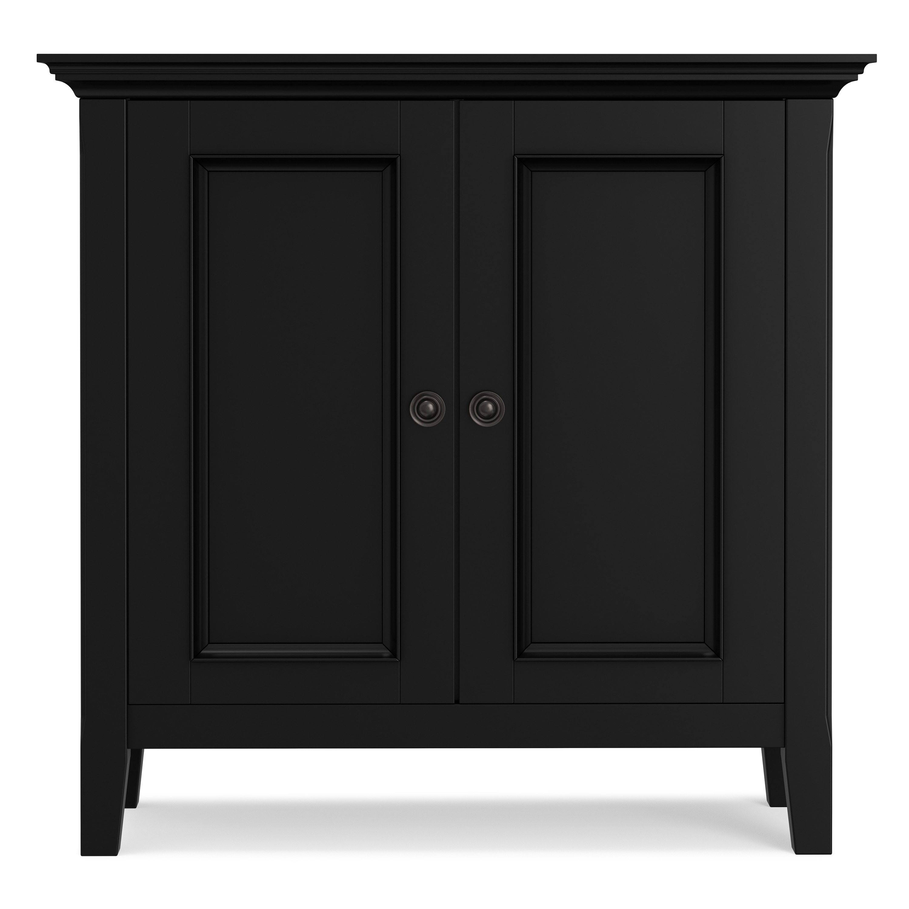 和茶棚 WYNDENHALL Halifax Solid Wood Transitional Low Storage Cabinet