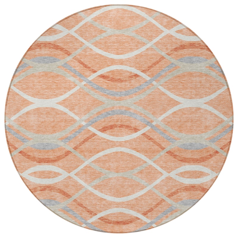 HomeRoots Abstract Transitional Rectangle Outdoor Rug