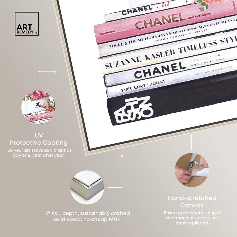 Doll Memories - Roses upon Books Canvas by Art Remedy