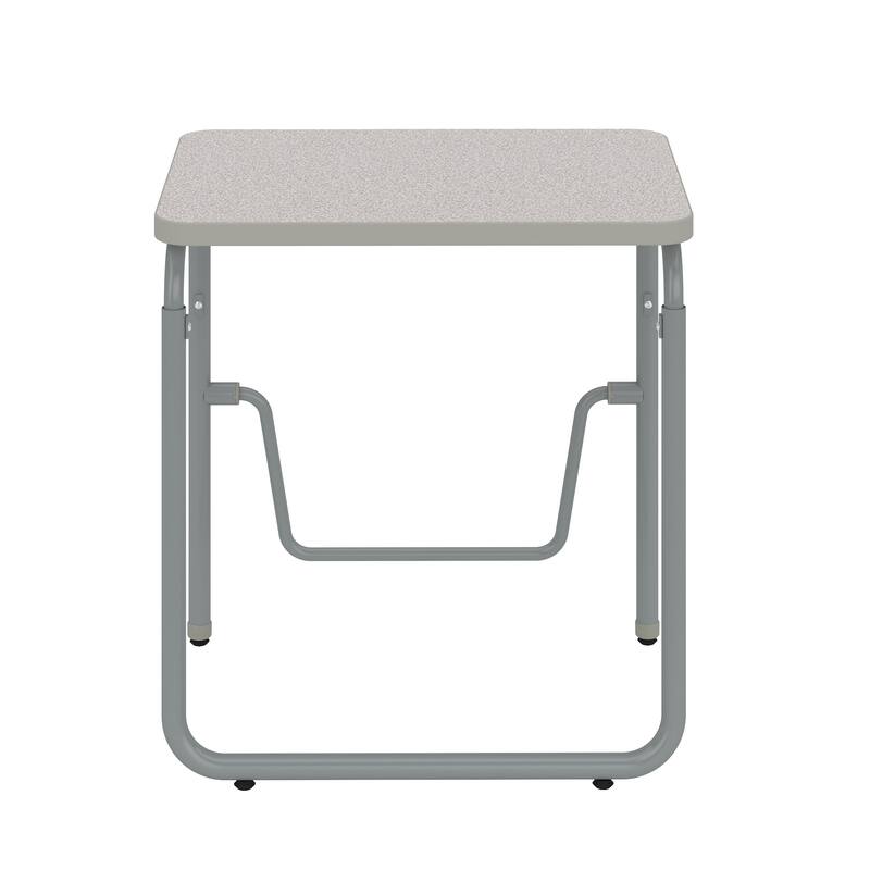 Height Adjustable Kid Desk with Swinging Footrest Bar