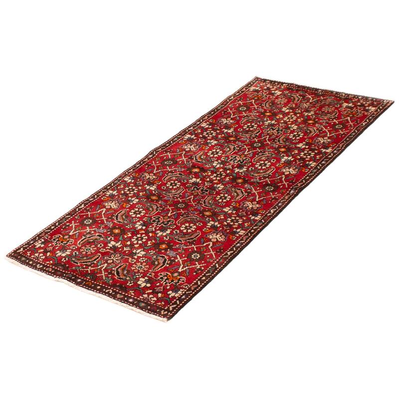 ECARPETGALLERY Hand-knotted Andelz Red Wool Rug - 2'10 x 6'9
