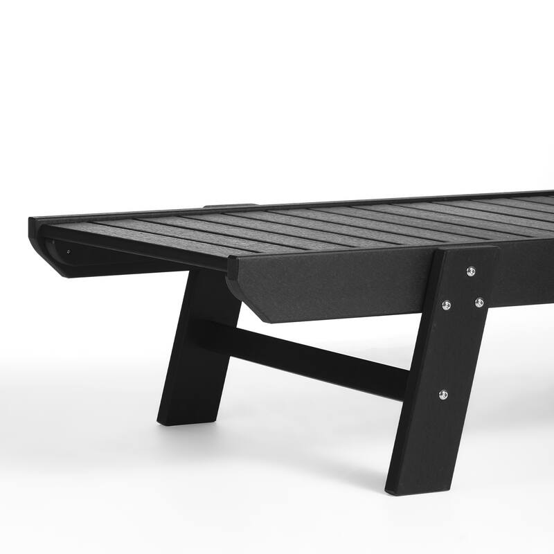 Laguna Hdpe All Weather Outdoor Patio Pool Reclining Chaise Lounge