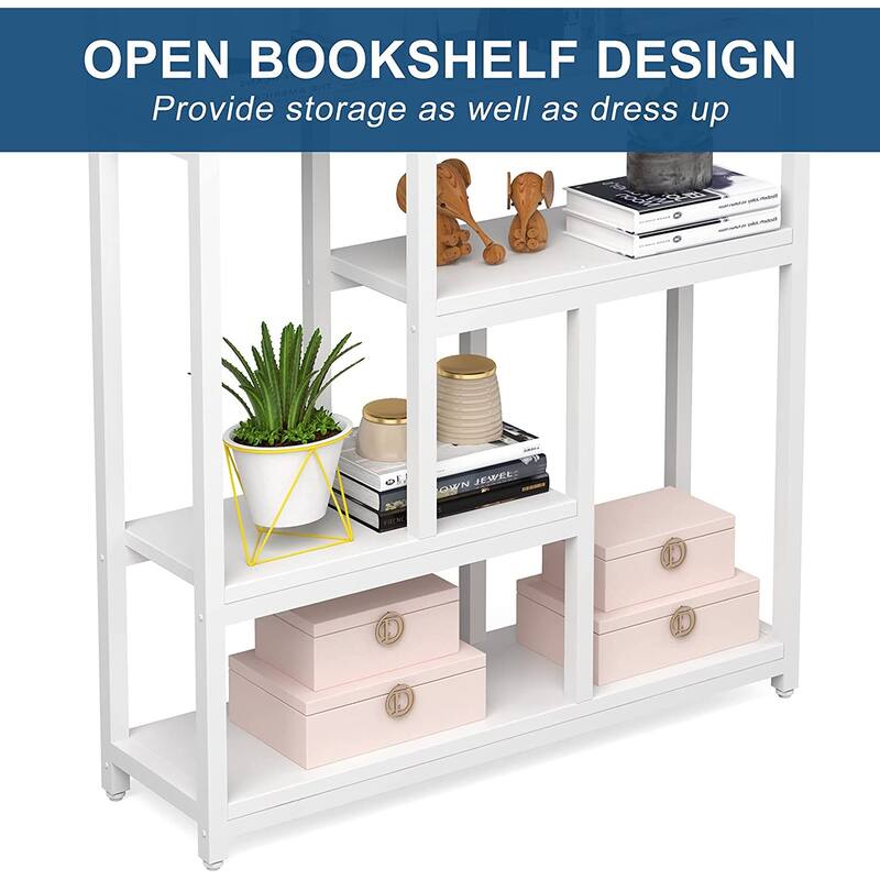 79 Inches Extra Tall Bookshelf Bookcase with 10-open Shelf - 39.37”(L) x 11.8”(D) x 78.74”(H)