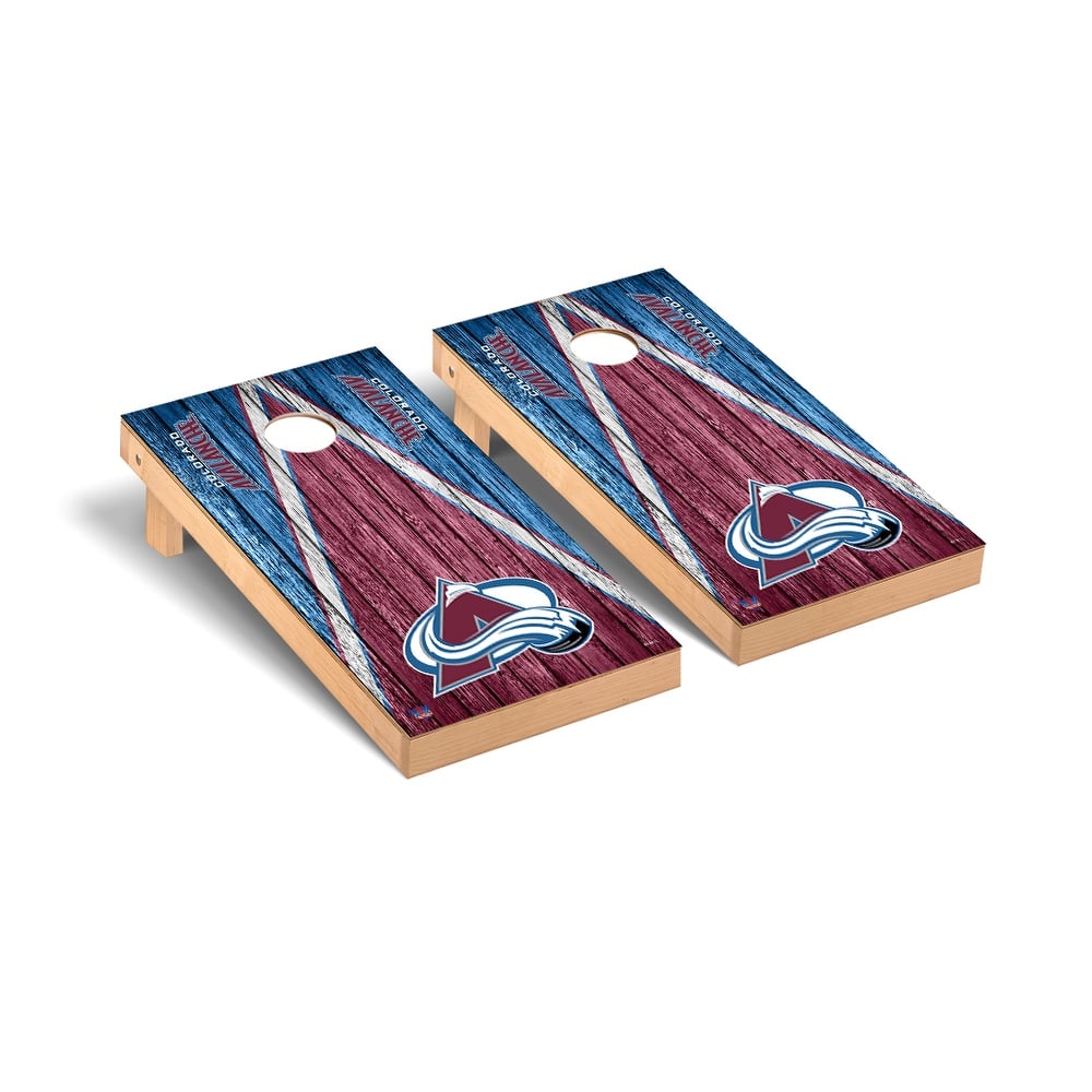 Colorado Avalanche NHL Triangle Cornhole Board Set