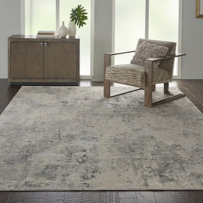 Porch & Den Meadowgrass Distressed Abstract Area Rug