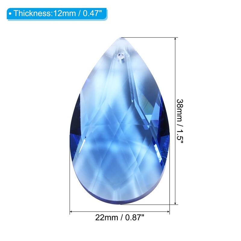 K9 Crystal Pendants Teardrop Beads, 10 Pack 38mm Chandelier Prisms DIY