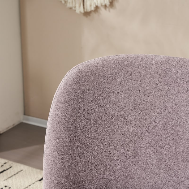 Christopher Knight Home - Eliana Modern Teddy Fabric Accent Chair with Curved Backrest and Legs