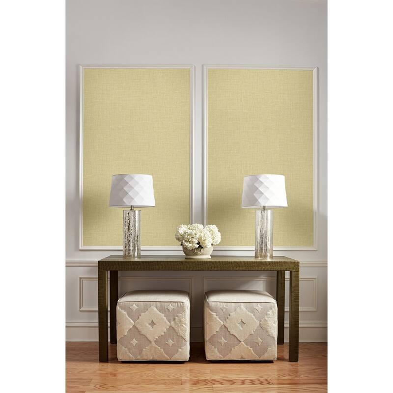 Seabrook Designs Texture Gallery Easy Linen Embossed Vinyl Unpasted Wallpaper