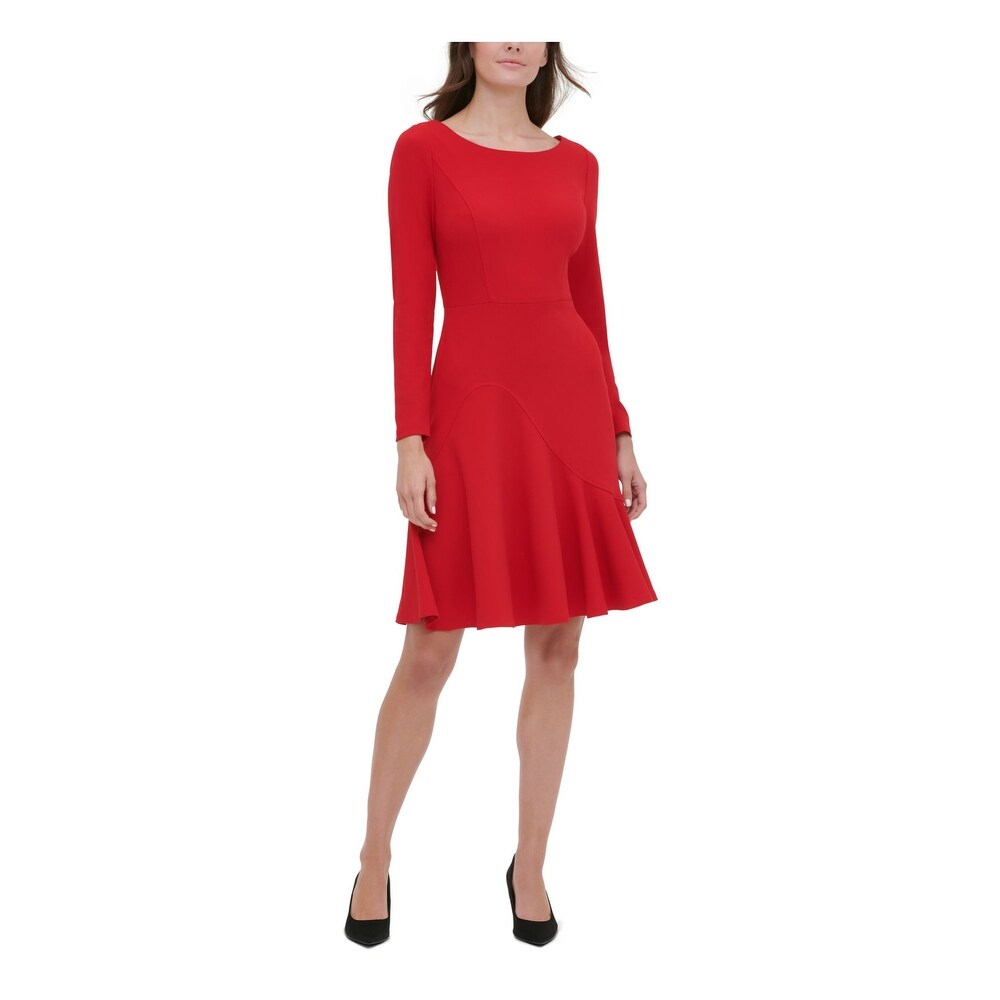 ladies red dresses size 12